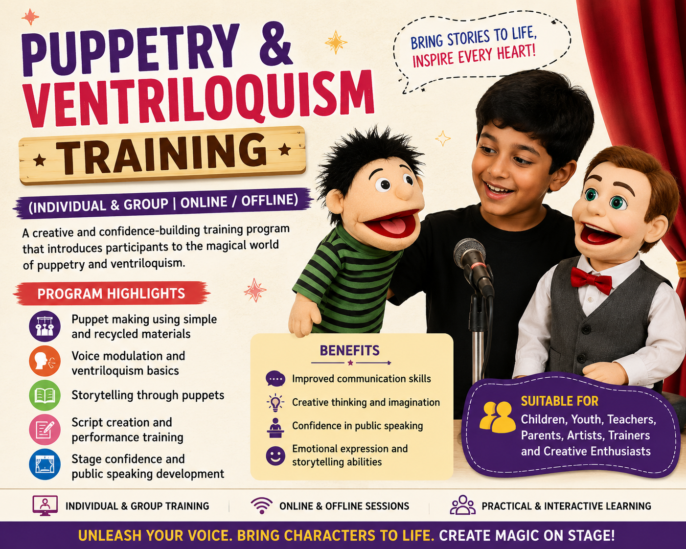 Puppetry & Ventriloquism Training